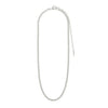 Pilgrim Dominique Square Snake Chain Necklace, Silver