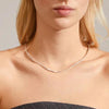 Pilgrim Dominique Square Snake Chain Necklace, Silver