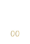 Pilgrim Ebna Crystal Hoops, Gold