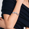 Pilgrim Feel Wave Bangle, Silver