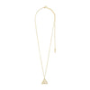 Pilgrim Focus Triangle Pendant Necklace, Gold