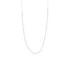 Pilgrim Friends Crystal Chain Necklace, Silver