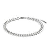 Pilgrim Fuchsia Curb Chain Bracelet, Silver