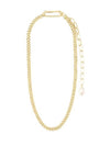 Pilgrim Heat Curb Chain Pearl Necklace, Gold