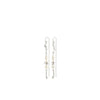 Pilgrim Intent Chain Drop Earrings, Silver