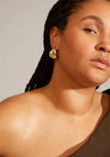 Pilgrim Kasia Semi-Hoop Earrings, Gold