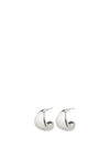 Pilgrim Kasia Semi-Hoop Earrings, Silver