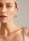 Pilgrim Kasia Semi-Hoop Earrings, Silver