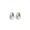 Pilgrim Lincoln Chunky Teardrop Earrings, Silver