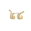 Pilgrim Nadine Huggie Hoop Earrings, Gold