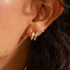 Pilgrim Nadine Huggie Hoop Earrings, Gold