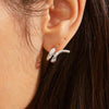 Pilgrim Nadine Huggie Hoop Earrings, Silver