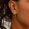 Pilgrim Niya Beaded Earrings, Gold Multi