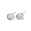 Pilgrim Opal Seashell Earrings, Silver