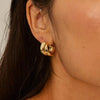 Pilgrim Orit Half Hoop Earrings, Gold