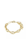 Pilgrim Pace Chunky Link Chain Bracelet, Gold