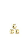 Pilgrim Pace Hoop & Cuff Earrings Set, Gold