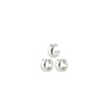 Pilgrim Pace Hoop & Cuff Earrings Set, Silver