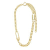 Pilgrim Pace Quirky Link Chain Necklace, Gold