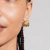 Pilgrim Pamela Statement Thread Earrings, Gold