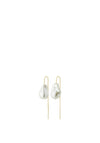 Pilgrim Rhythm Pearl Drop Earrings, Gold