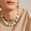 Pilgrim Rhythm Pearl Necklace, Silver