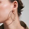 Pilgrim Sidney Large CZ Hoops, Gold