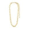 Pilgrim Stay Cable Chain Necklace, Gold