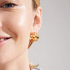 Pilgrim Stay Wide Statement Hoops, Gold