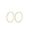 Pilgrim Sun Large Hoop Earrings, Gold