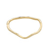 Pilgrim True Wavy CZ Bangle, Gold