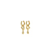 Pilgrim Wave Splash Hoops, Gold