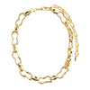 Pilgrim Wave Wavy Link Necklace, Gold