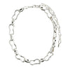 Pilgrim Wave Wavy Link Necklace, Silver