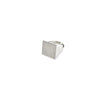 Pilgrim Pulse Adjustable Square Signet Ring, Silver