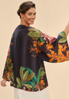 Powder Botany Bliss One Size Kimono Jacket, Charcoal