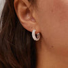 Pilgrim Anitta Bubble Hoop Earrings, Silver