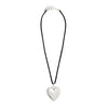 Pilgrim Reflect Chunky Heart Necklace, Silver