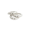 Pilgrim Be Set of 3 Stacking Rings, Silver