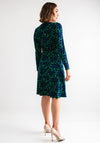 Pretty Vacant Robin Floral Wrap Dress, Green and Navy