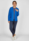 Rabe Ribbed Open Short Cardigan, Royal Blue