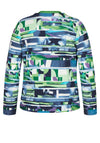 Rabe Ribbed Print Twinset, Green Multi