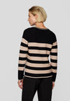 Rabe Striped Rhinestone Embellished Jumper, Black