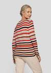 Rabe Striped Knitted Sweater, Red Multi