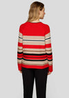 Rabe Striped Long Sleeve Jumper, Red Multi