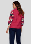 Rabe Stitch Detail Lightweight Gilet, Fuchsia