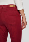 Rabe Sunny Slim Leg Trousers, Deep Red