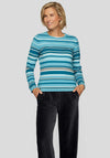 Rabe Striped Knit Sweater, Blue