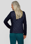 Rabe Quilted Torso Short Jacket, Navy