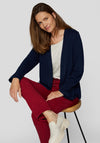 Rabe Open Fine Knit Short Cardigan, Navy